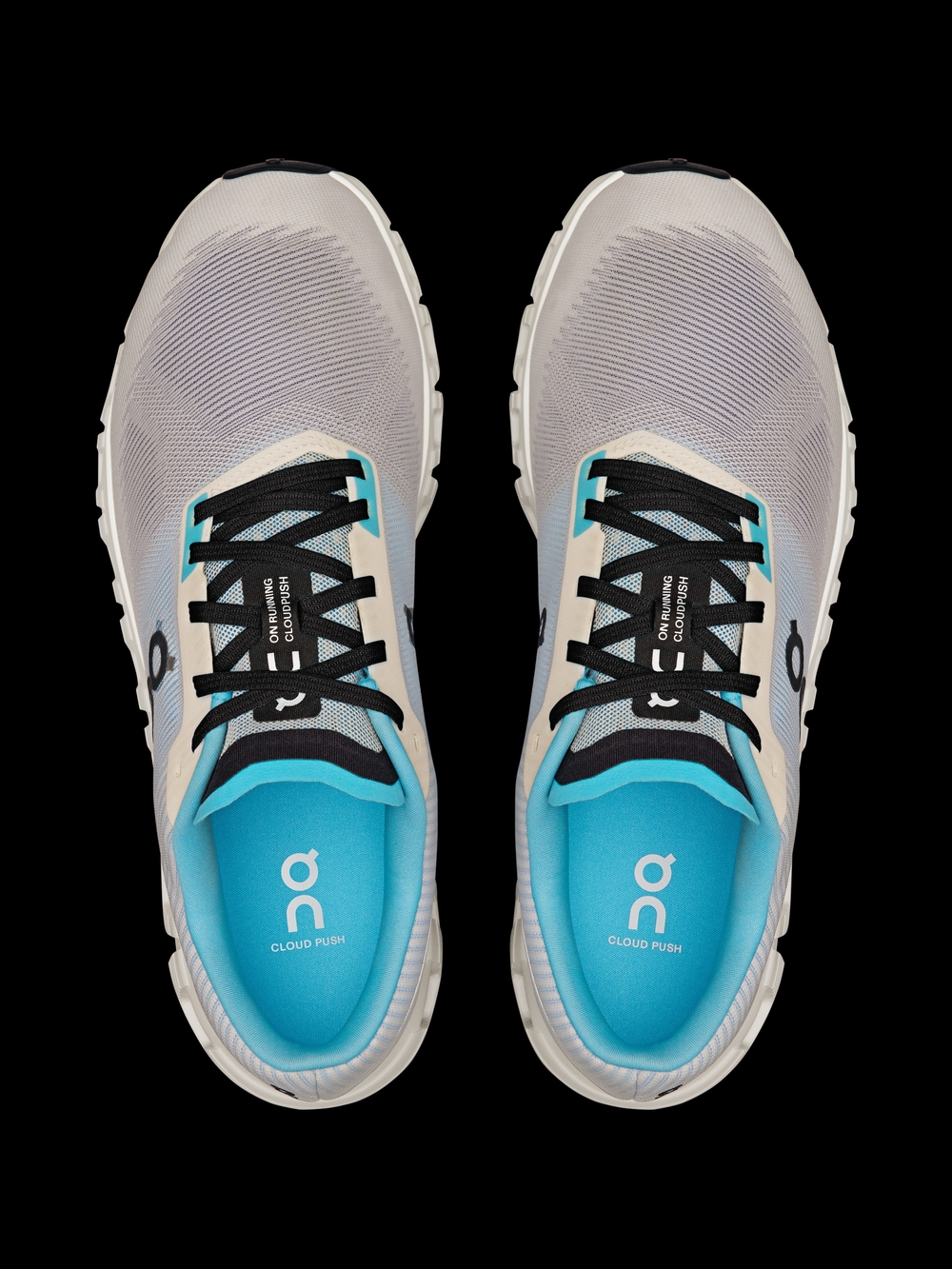 On Cloud 6 Push Running Turquoise Blue Shoe Interior Currant/Horizon Size 12 - Picture 2 of 5